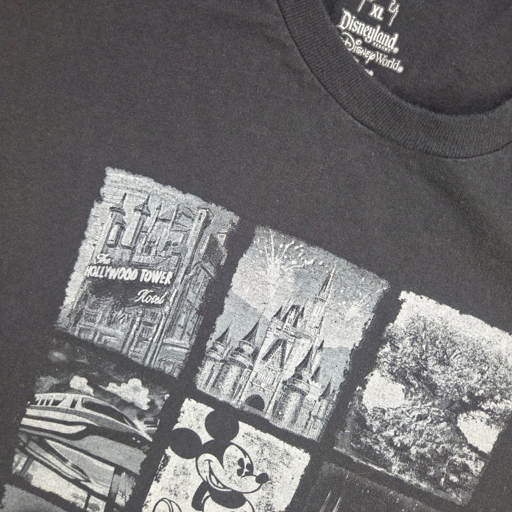 Disney Parks I Conquered T-Shirt Mens XL Gray Cotton Graphic Mickey Mouse WDW